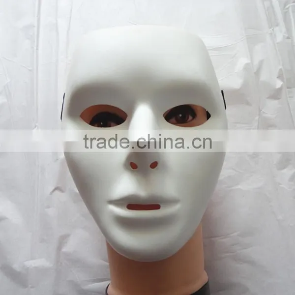 PVC Plastic Jabbawockeez Hiphop White Dance Face Mask for Dance False Face Mask photo-4