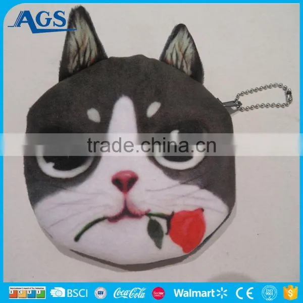 Funny Smiling Face Yellow Round Coin Purse photo-6