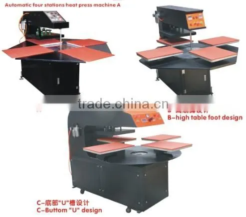 Pneumatic Sublimation Four Stations Rosin Heat Press Machine photo-4