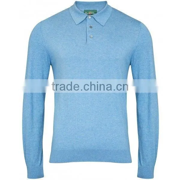 High Quality Long Sleeved Casual Men Polo Shirts OEM ODM Offered photo-2