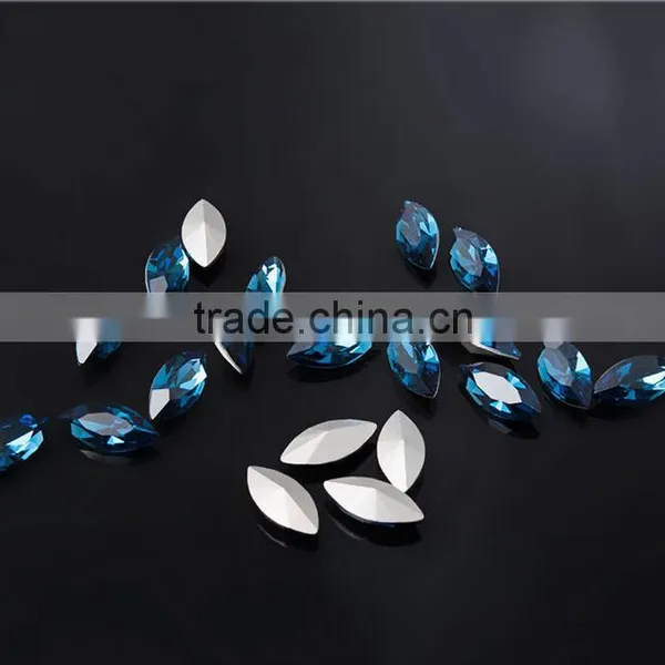 Top Quality 9X18MM Horse Eye Shape Crystal Glass Stone From China photo-2