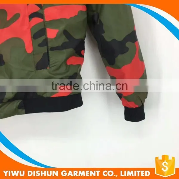 Men Latest Designs Customized Military Nylon Camouflage Varsity Jacket photo-3