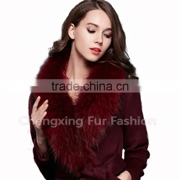 COLLAR-R1A Super Quality Elegant Lady Real Raccoon Fur Fashion Collar photo-2