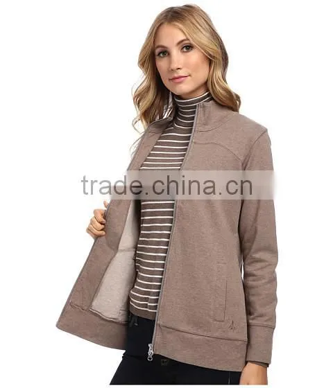 Womens Wholesale Knitted Fleece Jacket Coat for Adults Made in China photo-5