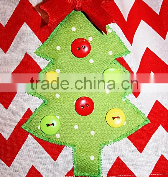 New Arrive! Kids Red Chevron Christmas Baby Girls Frill Dresses Frocks Design photo-3
