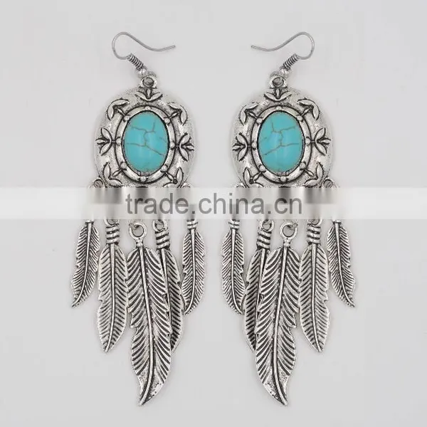 Zm53242a 2017 New Arrival Bohemian Ethnic Feather Earrings photo-2