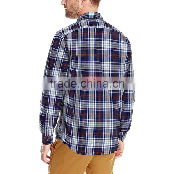 OEM 2016 New Style Latest Design Cotton Flannel Wholesale Plaid Shirts photo-4