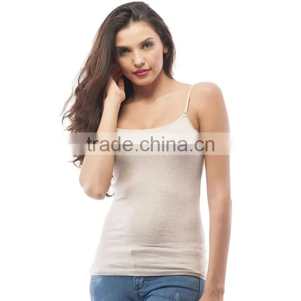China Tank Top Manufacturer Wholesale Plain Design Cotton Ladies Gym Tank Top photo-3