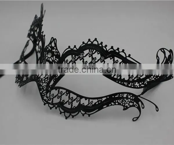 Metal Italy Venetian Mask Masquerade Rhinestones Filigree Vampire Diaries photo-4