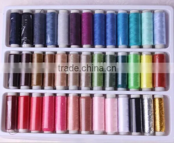 39 Colors Mixed Polyester Sewing Thread photo-2