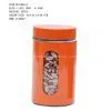 Orange Glass Jars With Stainless Steel Coating photo-3
