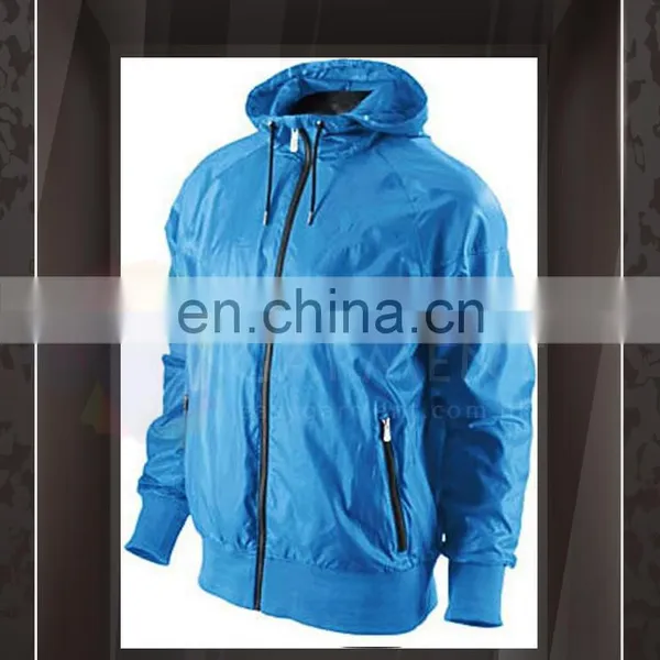 OEM Design Hot Sales Outdoor Waterproof Zip Blue Logo Printing Women Winter Winbreaker