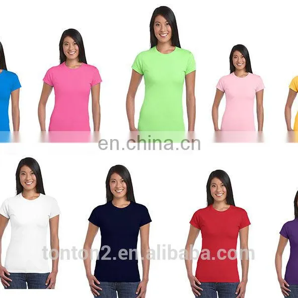 Fashion 100 Cotton Custom Design Army Green t Shirt Women Clothing photo-6