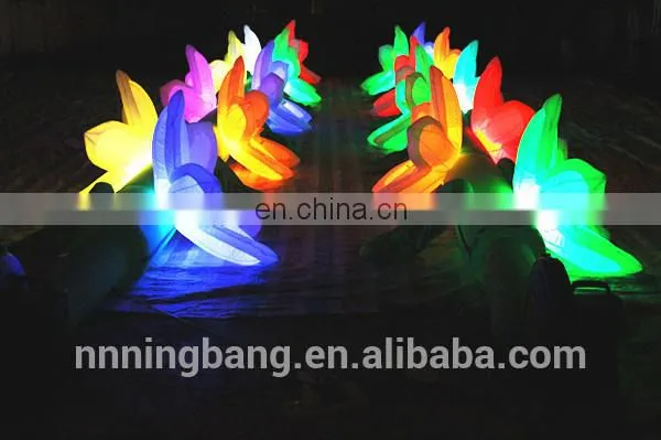 2018 Ningbang Hot Sale LED Inflatable Flower Chains for Wedding Decoration photo-2