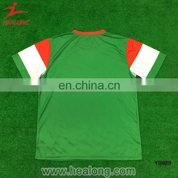 Green Color Sublimation Soccer Football Uniform Sports Jersey New Model Sportswear photo-2