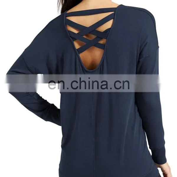 Cheap Wholesale Custom Yoga Hoodie Crewneck Sweatshirt Women photo-2