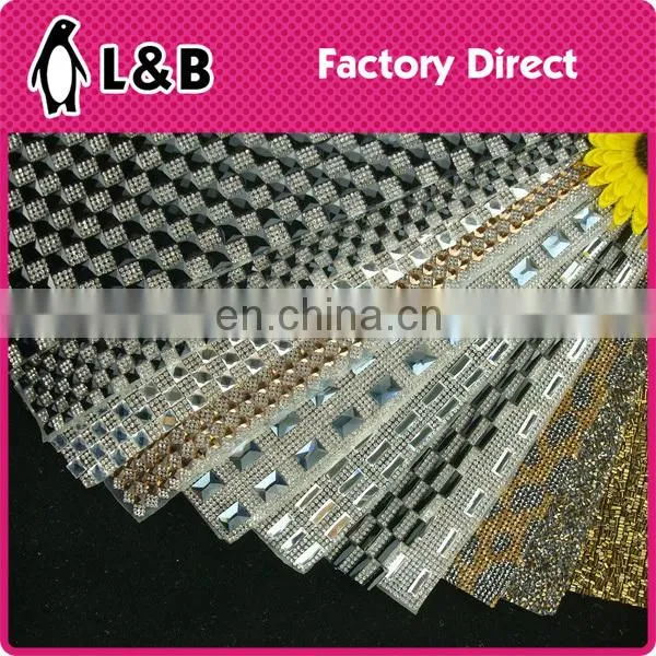 FREE SAMPLE Hot Fix Rhinestone Mesh for Shoe Decoration photo-4