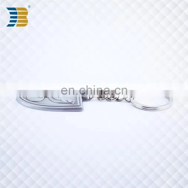 Shield Shape Custom Made Silver Plating Keychain With Engraving photo-5