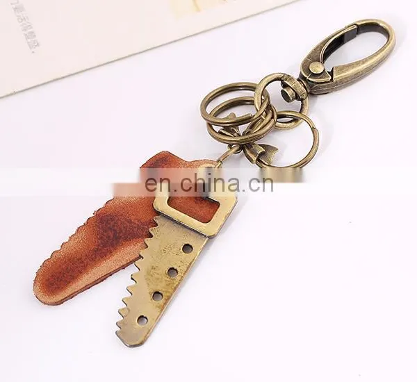 Metal Buckle Clip Key Ring Saw Charm Personalized Keychain for Boyfriend Gifts photo-3