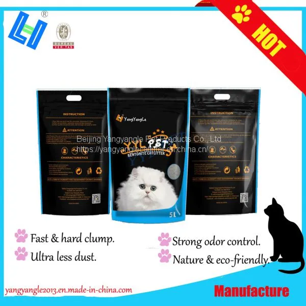 SCENTED Bentonite Cat Litter With 5L, Ultra Less Dust, Super Odor Control, Hard Clump photo-2