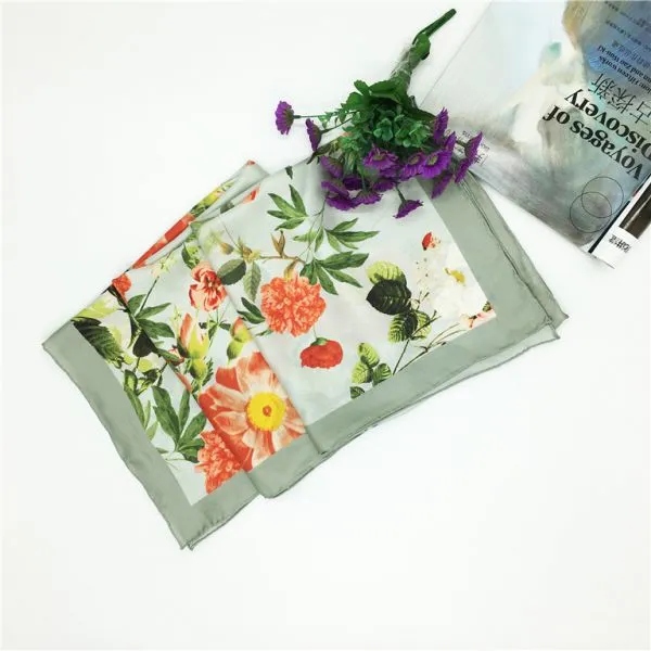 Excellent Personalized New Design Custom Silk Scarf 60x60 photo-3