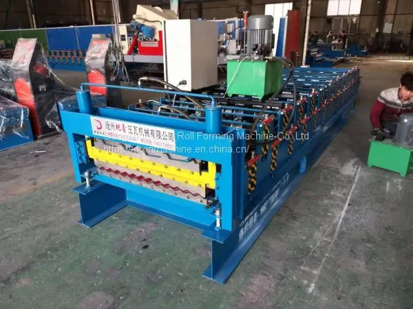 NEW Typ Double Layer Roof Automatic Tile Roll Making Forming Machine photo-4