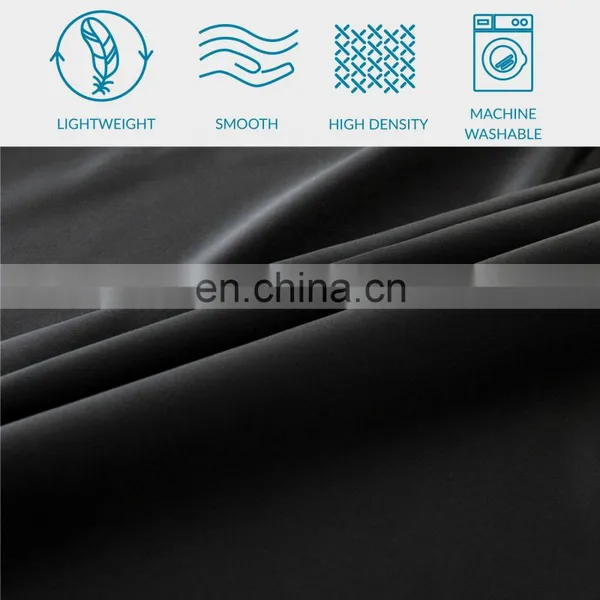 Amazon Hot Sale Soft 100% Microfiber Solid Color Bedding Sheet Set For Hotel photo-7
