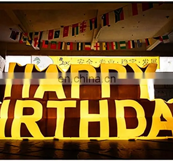 Promotional Inflatable LED Letter,Inflatable Alphabet Letters, Inflatable Billboard Brands for Party and Advertising photo-2