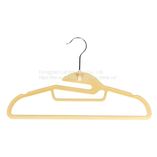 Custom Multifunctional Velvet Clothes Hanger for Scarf Tie With Holes for Saving Space