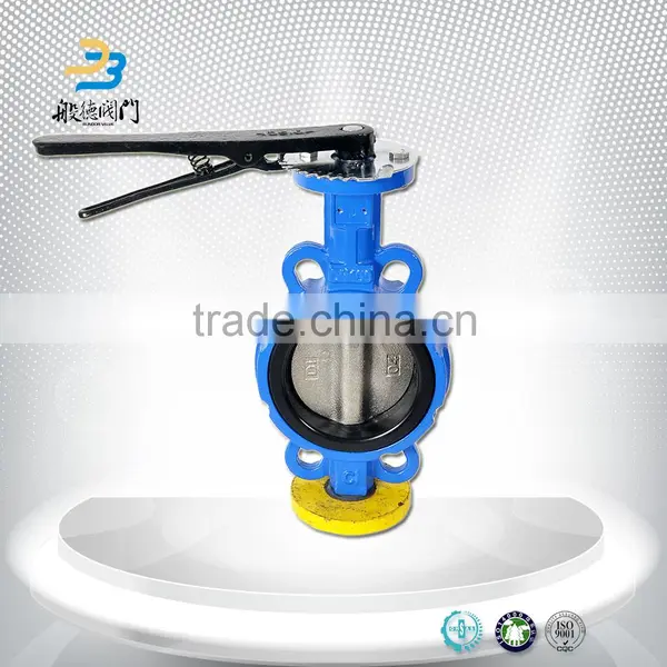 High Quality China Supplier DN150 EPDM Seat Manual Wafer End Type or Flange Type Butterfly Valve photo-2