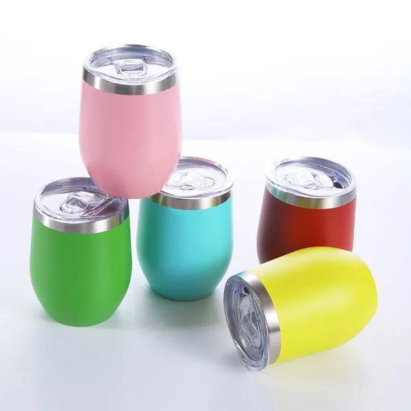 12oz Travel Coffee Mugs Stainless Steel Insulated Tumbler Custom Thermal Cup photo-2