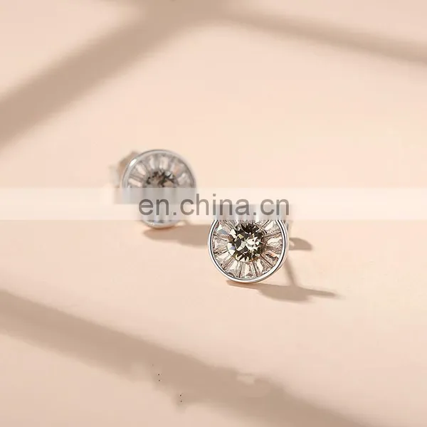 Factory Offers 925 Sterling Silver Jewelry Evil Turkish Blue cz Devil Eye Stud Earrings for Women photo-2