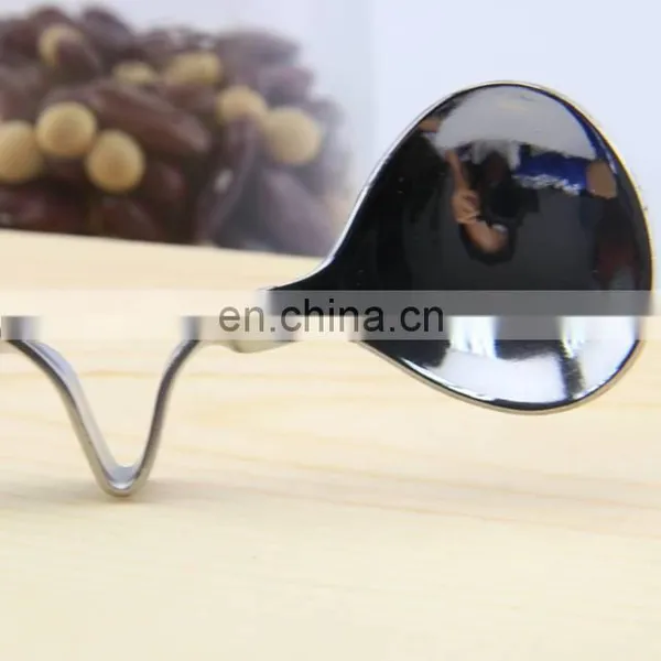 Stainless Steel Honey/Jam Spoon, Unique Design Flatware Curved Honey Stainless Steel Spoon For Honey photo-5