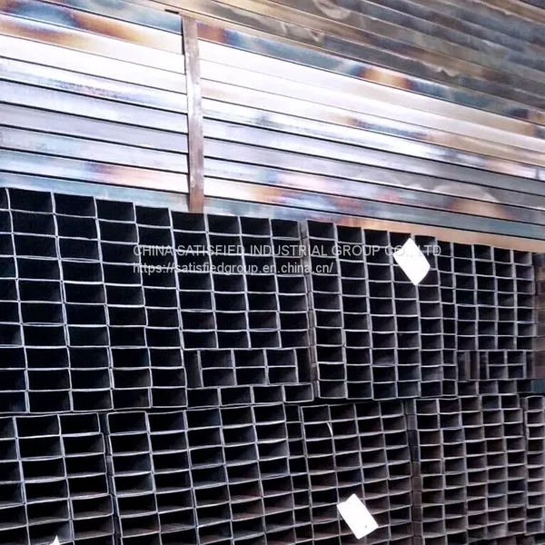 Black square and rectangular welded steel pipe hollow sections