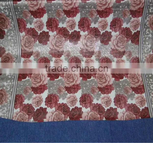 Elegant Hand Embroidery Designs Covers Pvc Edge Restaurant Table Cloth Made in China photo-3