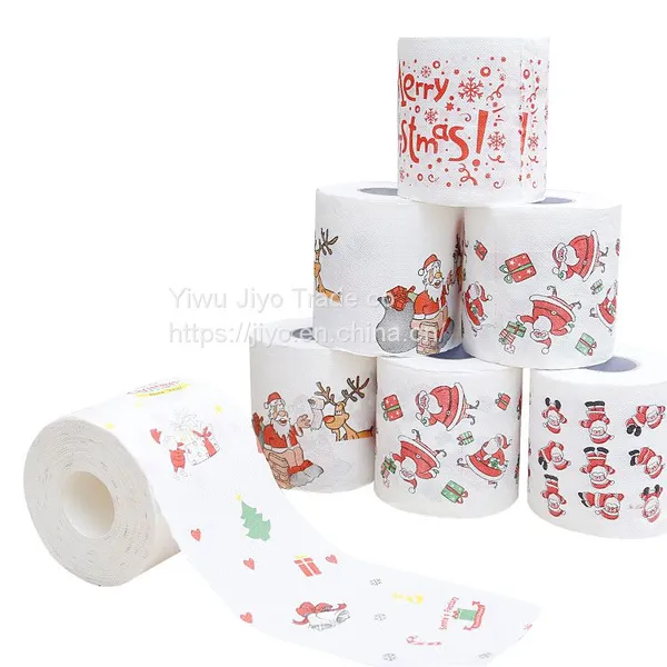 Home Supplies Wood Pulp Printed Rolling Paper Funny Toilet Paper Humor Toilet Paper Novelty Gift