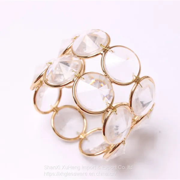Crystal Napkin Rings Beads Sparkly Table Dinner Napkin Holders for Wedding Centerpieces Special Occasions Festival Celebration photo-4