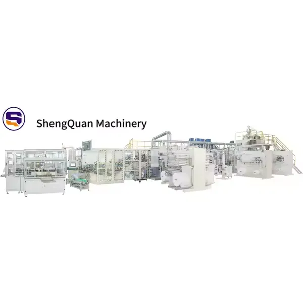 Full Servo High Speed Automatic Disposable Adult Baby Diaper Machine Made in Fujian photo-2