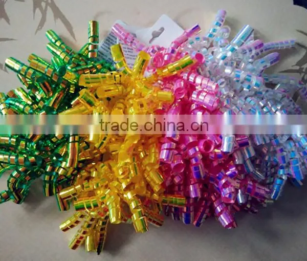 Apple Green Iridescent Wrapping Ribbon Curly Bow for Holiday Decoration/Halloween and Easter Decorations photo-4