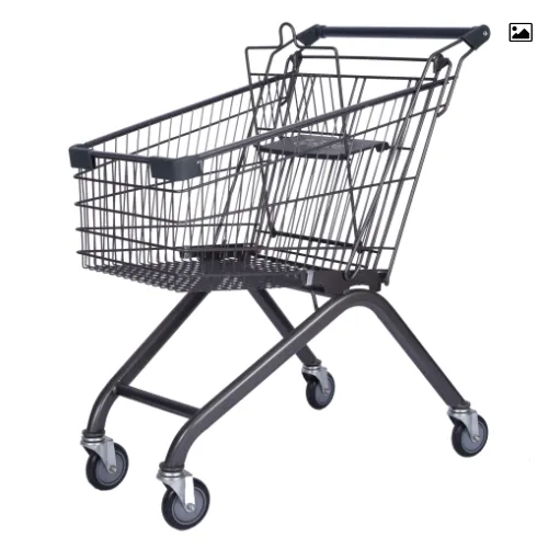 Shopping Trolley Euro 80L Metal Supermarket Trolley photo-4