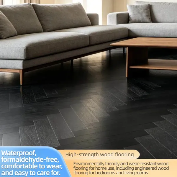 Nordic Style Natural Wood Flooring, Residential and Commercial Anti-slip Flooring