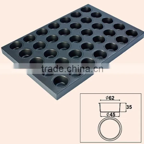 Round Customized FDA,LFGB,SGS Certification Non-stick Teflon Coating Aluminum Flat Baking Bar Cake Tray photo-2