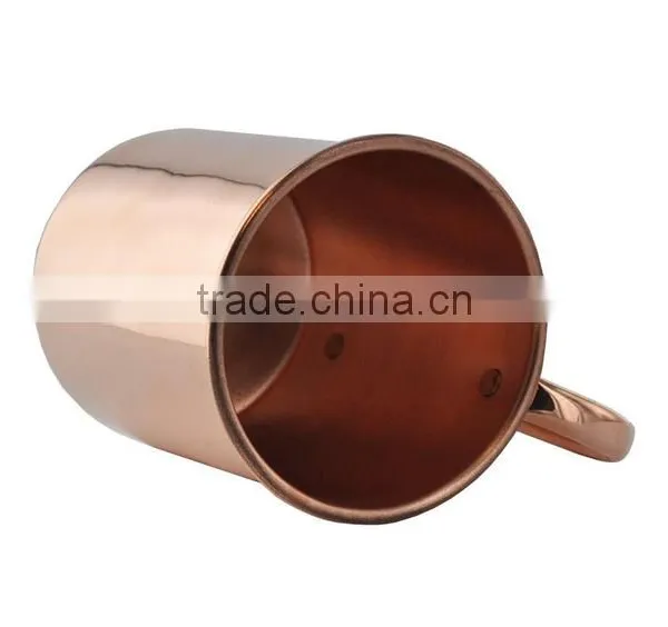 Solid Copper Mugs 16oz Large Authentic Unlined Moscow Mule Copper Mug by Solid Copper Mugs photo-2