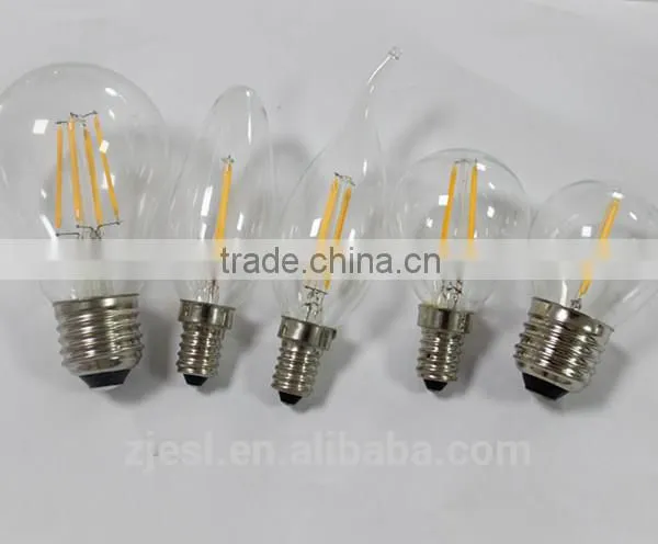 TUV CE ROHS Approved Clear Glass 6W E27 LED Filament Bulbs photo-6