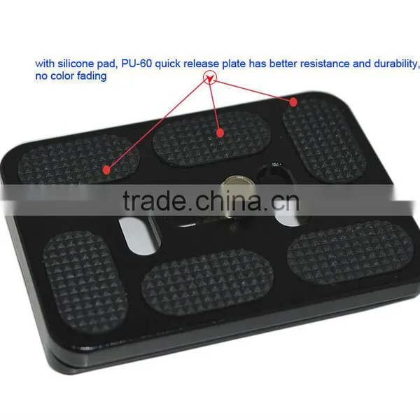 Travel Tourism Tripod Ball Head Quick Release Adapter Plate for Tripod PU60 photo-4