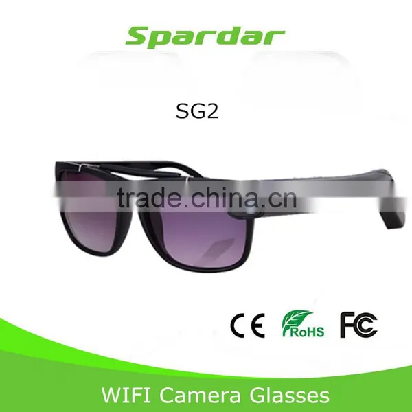 Wearable Video Recording Wifi Camera Glasses 1080P