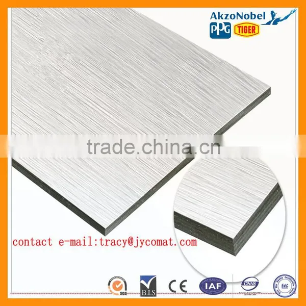 3mm/4mm/5mm PE Brushed Aluminum Composite Panels Manufacturer photo-3