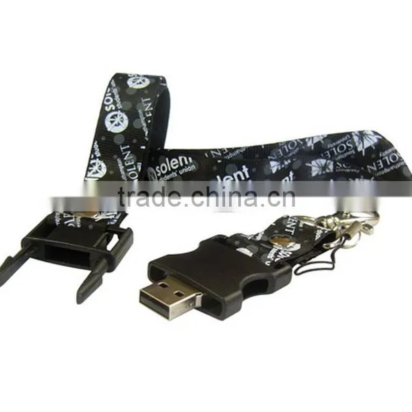 Printed Company'S Logo Usb Pen Drive Lanyard photo-3