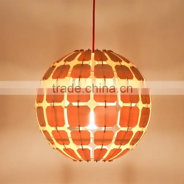 Hot Sale Wood Art Decor Pendant Pine Cone Lamp Wood Chandelier Light JK-8005B-31 LED Pendant Light photo-5