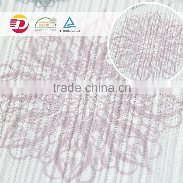 Cheap High Quality Beautiful Type Print Lace Knit Fabric photo-3